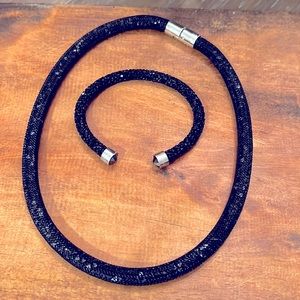 Swarovski necklace and bracelet